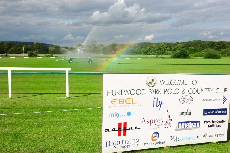 Polo fields at Hurtwood Park Polo Club